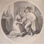Генрих Мерц. "Эгмонт и Клерхен", 1835 г.