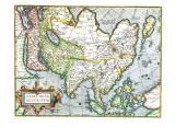 7 Карта Азии с оригинала Абрахама Ортелия.